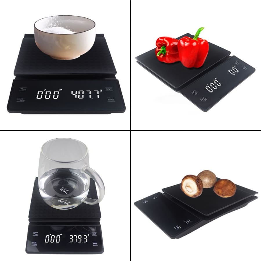 Gadget Store - Kitchen Scale with timer - أسود