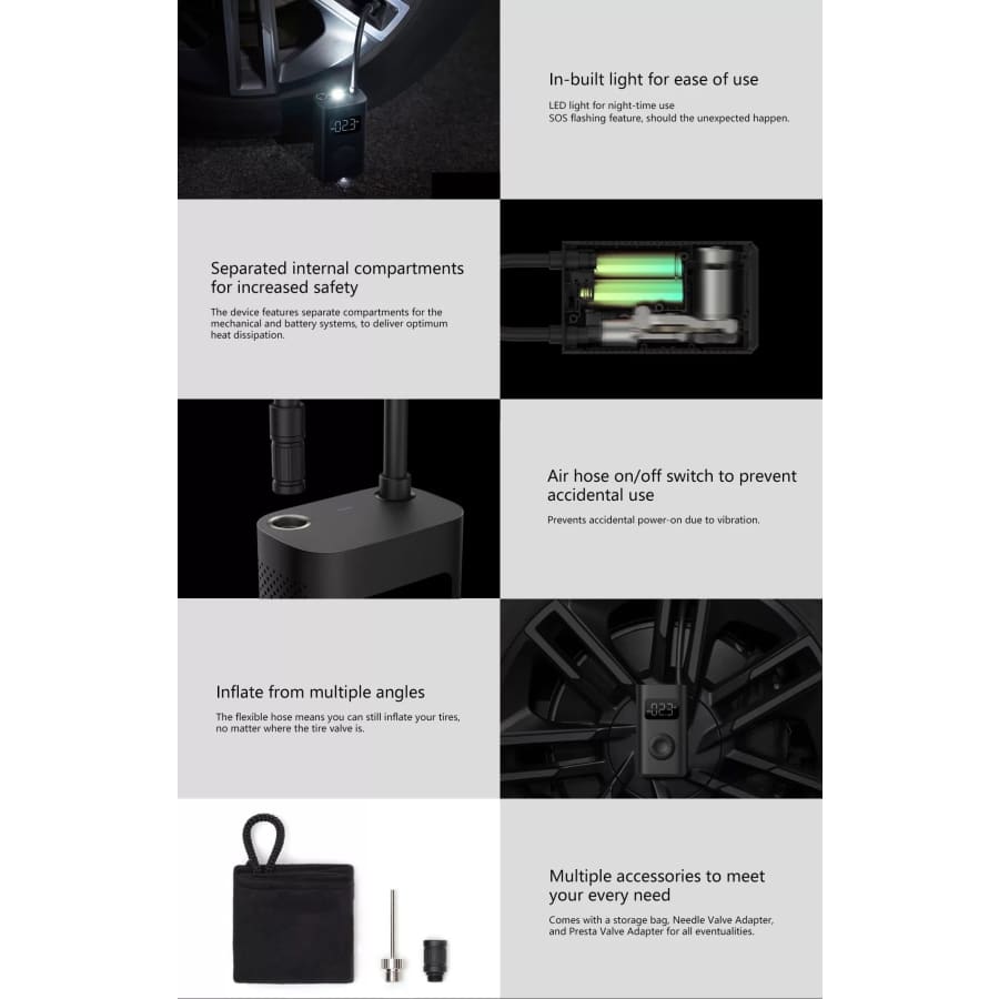 Gadget Store - XIAOMI Portable Electric Air Compressor 1S