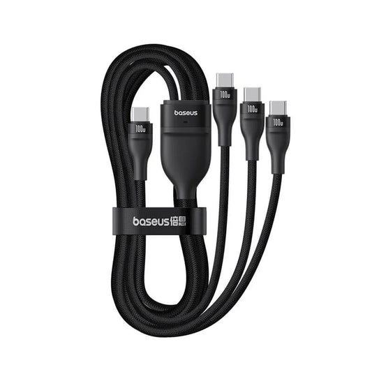 BASEUS Flash Series III 100W - Type-C single to three ports cable

