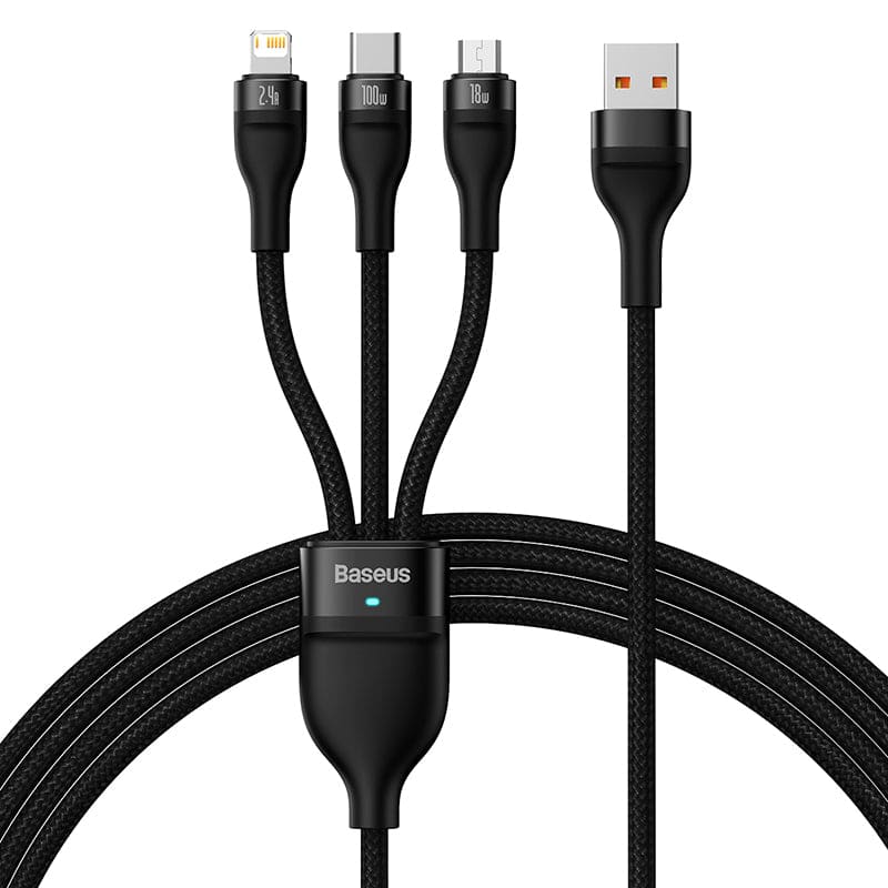 3 USB Powerful Cable | Baseus Flash Series | Gadget Store