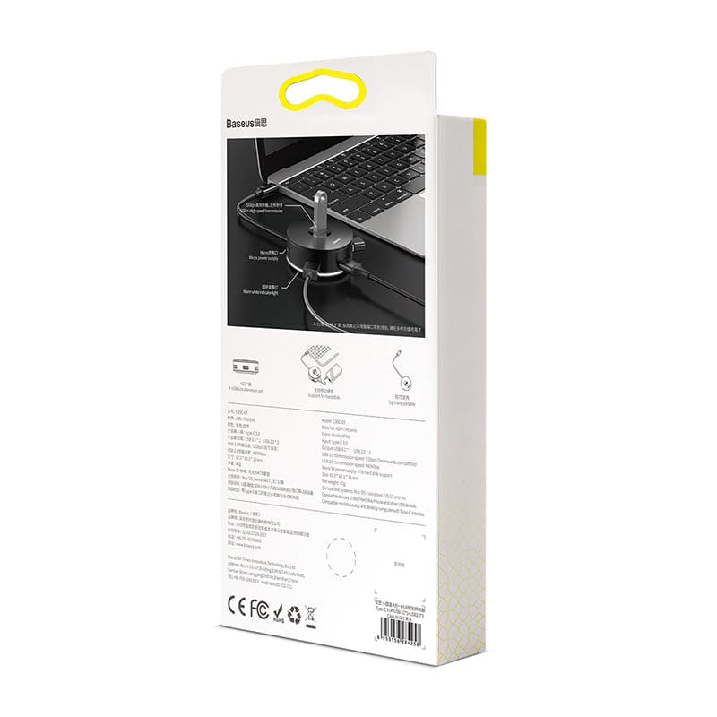 Baseus Airjoy Round Box | Type-C Hub Adapter | Gadget Store
