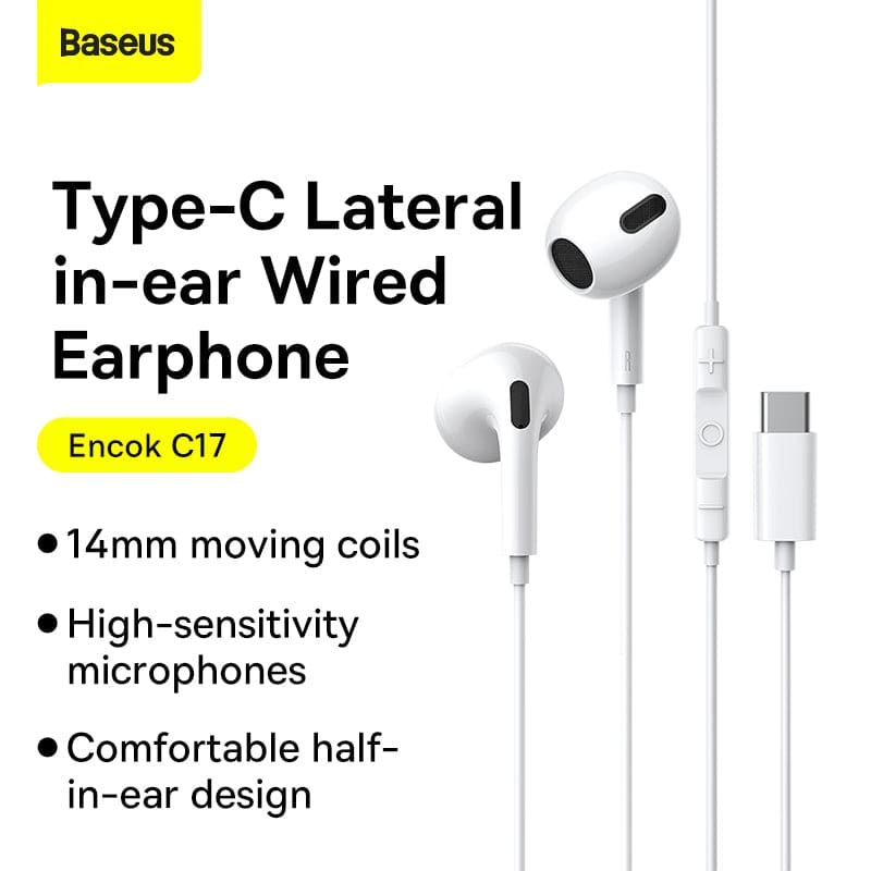 BASEUS Encok C17 Type - C Lateral In - ear wired earphone