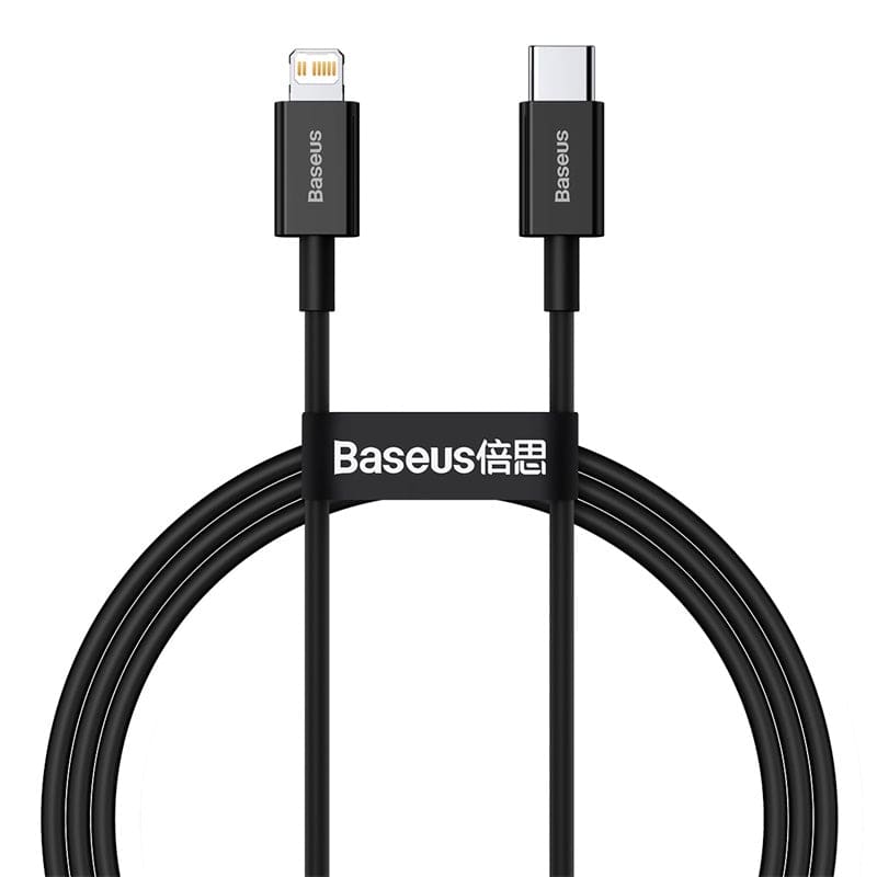 Baseus Superior Series 20W iPhone - أسود / 1 متر