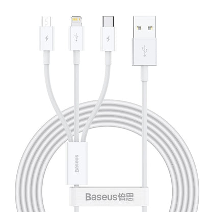 Baseus Superior Series 3 in 1 - أبيض
