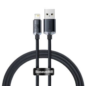 Baseus Crystal Shine Series Fast  USB to iPhone Charger