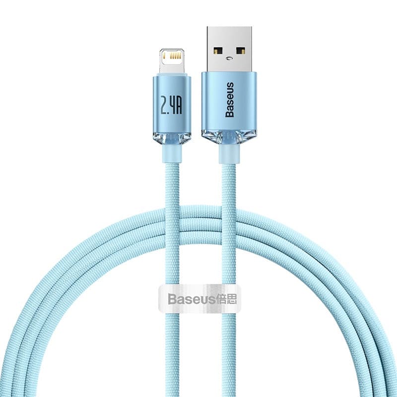 Crystal Shine Series Cable | Charge Gadget Store - أزرق