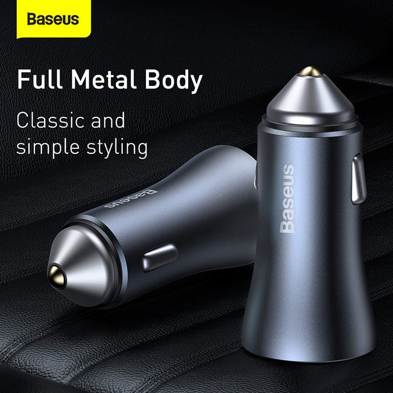 Dual Car Charger | BASEUS Golden Contractor Pro | Gadget