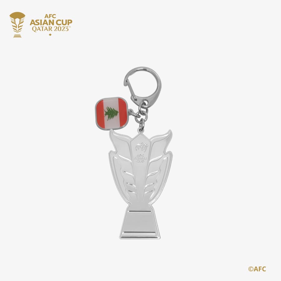 Gadget Store- 2D Trophy Keychain with Country Flag - لبنان