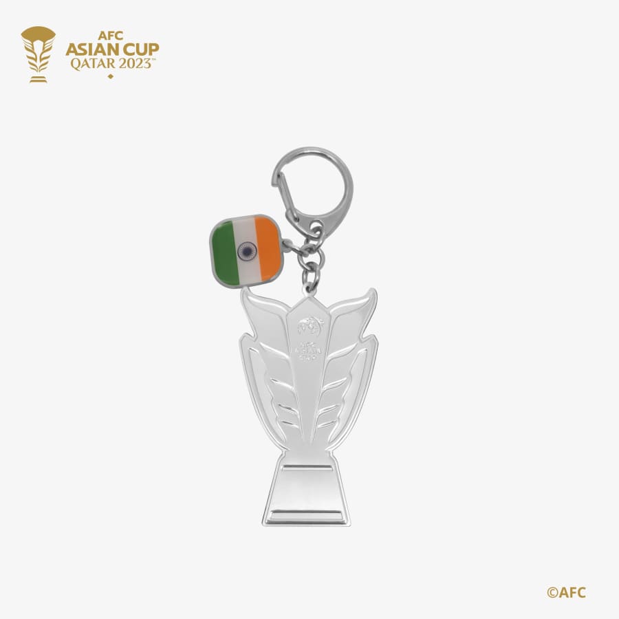 Gadget Store- 2D Trophy Keychain with Country Flag - الهند