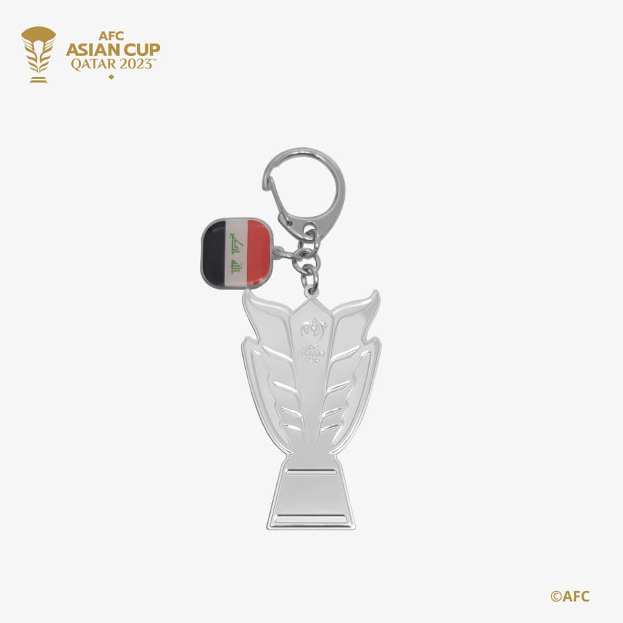 Gadget Store- 2D Trophy Keychain with Country Flag - العراق