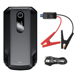 BASEUS Super Energy Air is a car battery charging device with a capacity of 20,000 mAh and a current of 2000 amps.