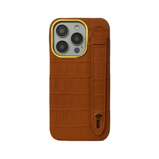 Gadget Store- Brown Cover Genuine Cow Leather with Side