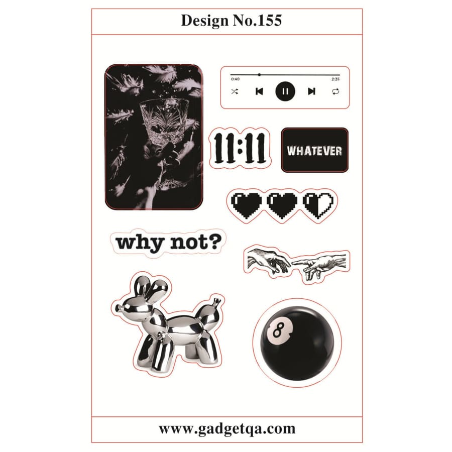 اشترِ ملصقات 2 للتخصيص والتزيين في قطر - Design No. 155