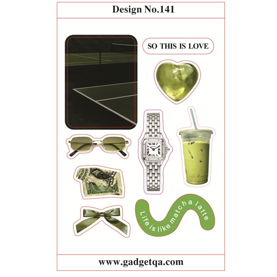 اشترِ ملصقات 2 للتخصيص والتزيين في قطر - Design No. 141