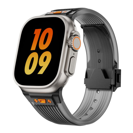 GS Big Bang Semi Transparent Edition Silicone Strap with Black Connector for Apple Watch 