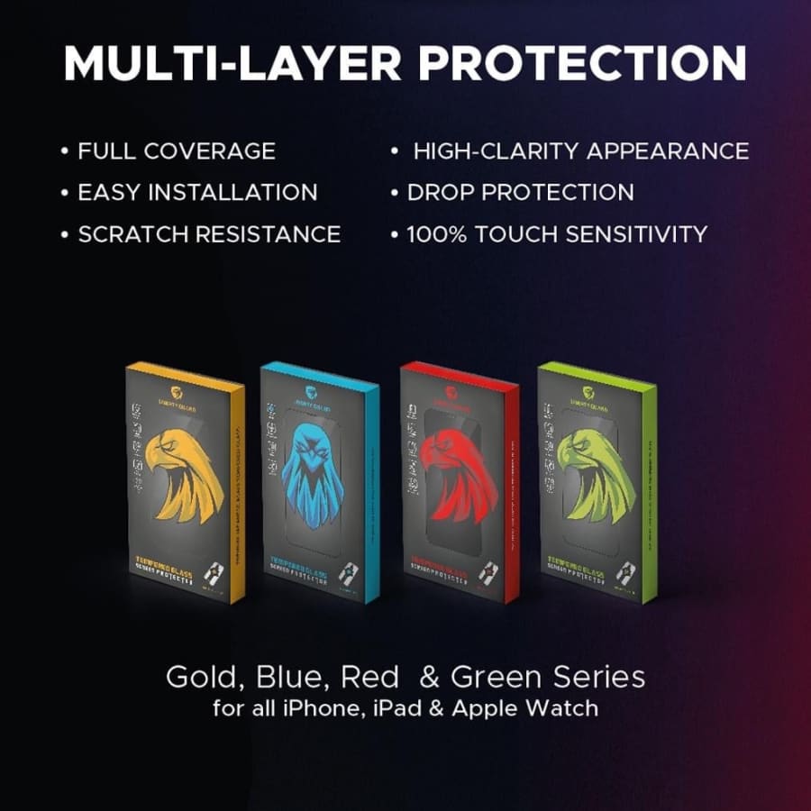 Gadget Store - LIBERTY GUARD- Tempered Glass Screen