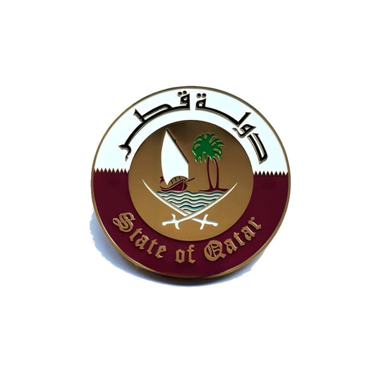 Gadget Store- Metal Sticker - شعار دولة قطر تصميم 1