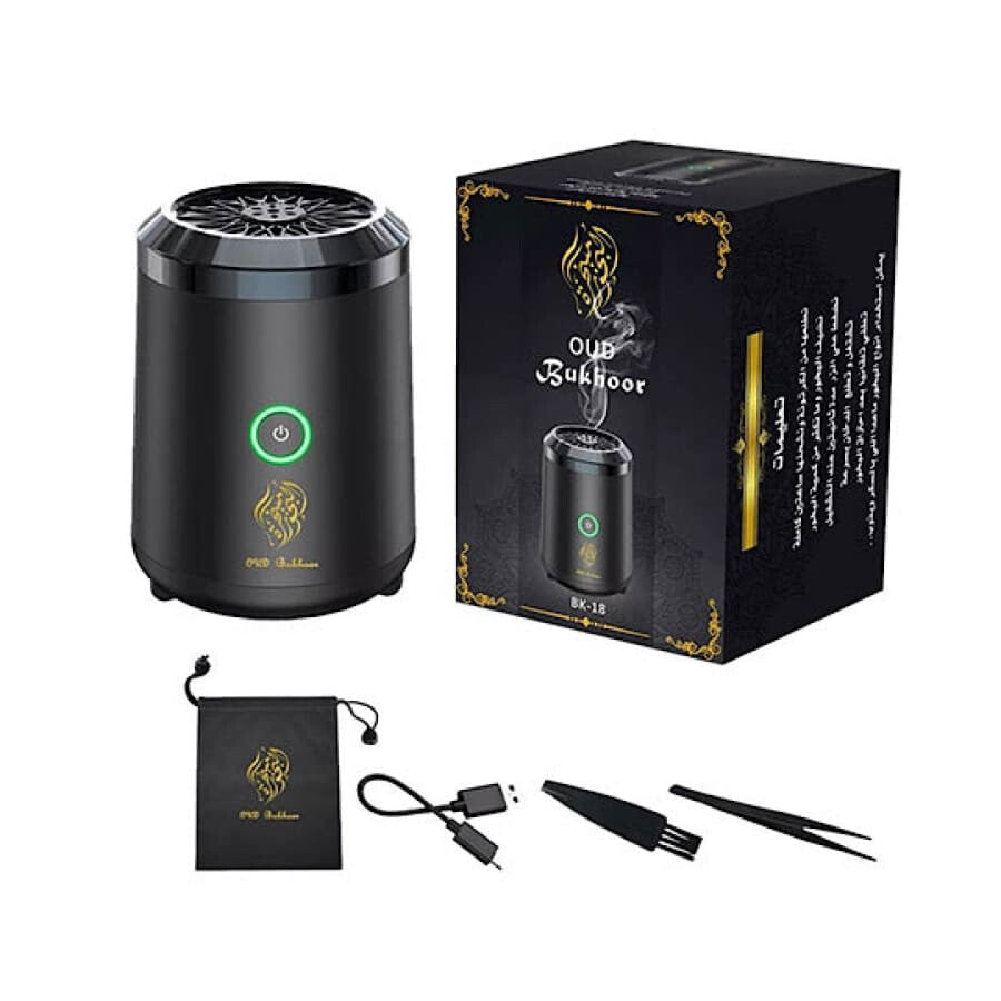 Gadget Store - Mini Portable Electric Incense burner أسود