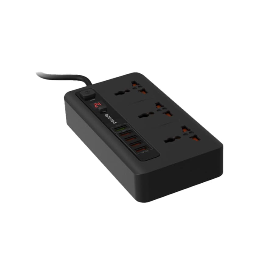 Gadget Store - PORODO Universal 3 Power Socket 5 USB