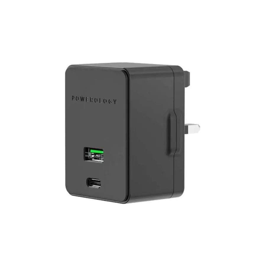 Gadget Store -POWEROLOGY Ultra Quick Charger Dual Ports 36W