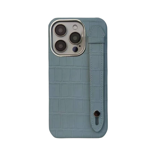 Gadget Store- Sky Blue Cover Genuine Cow Leather with Side