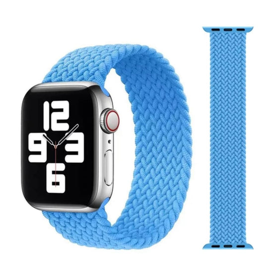 Nylon Fabric Strap For Apple Watch- Light Blue