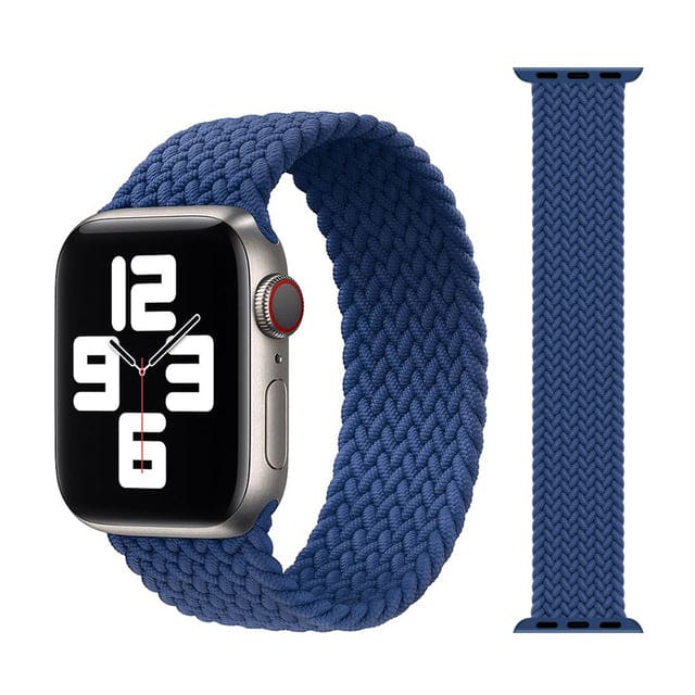 Gadget Store - سوار من القماش لساعة Apple Watch - أزرق
