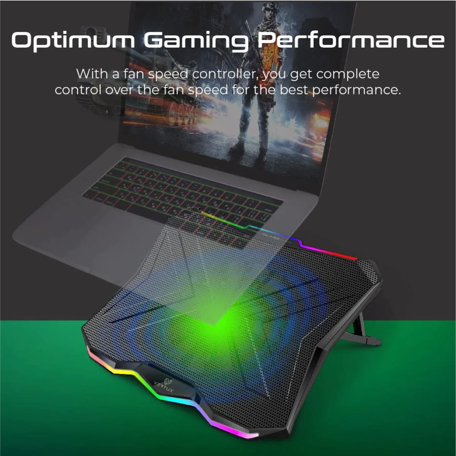 Gadget Store- VERTUX GLARE Quiet Cooling Laptop Stand With