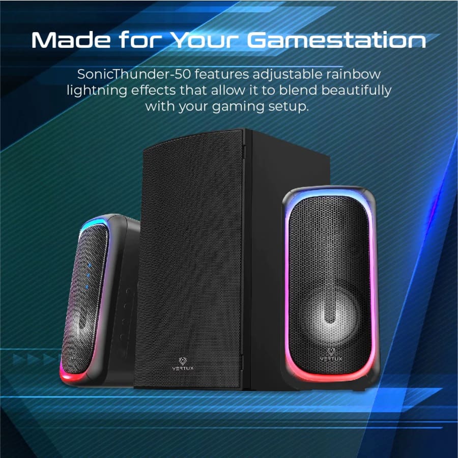 Gadget Store- VERTUX SONICTHUNDER 50W Surround Sound Gaming