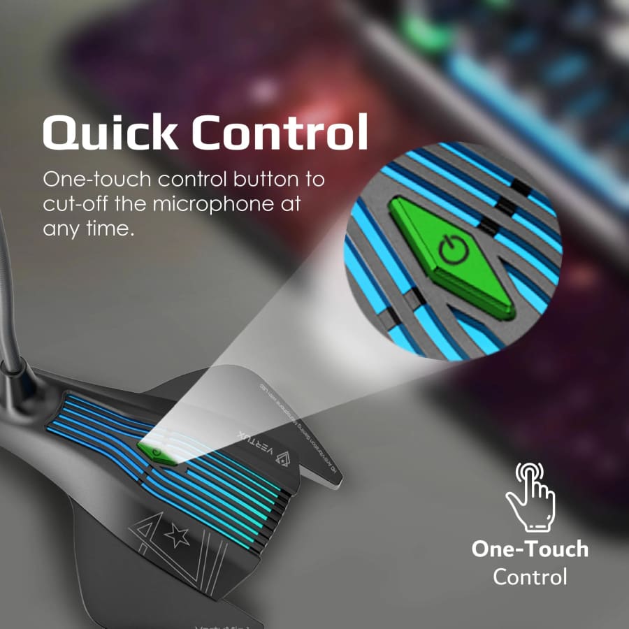 Gadget Store- VERTUX VERTUMIC 1 HD Anti-Vibration Gaming