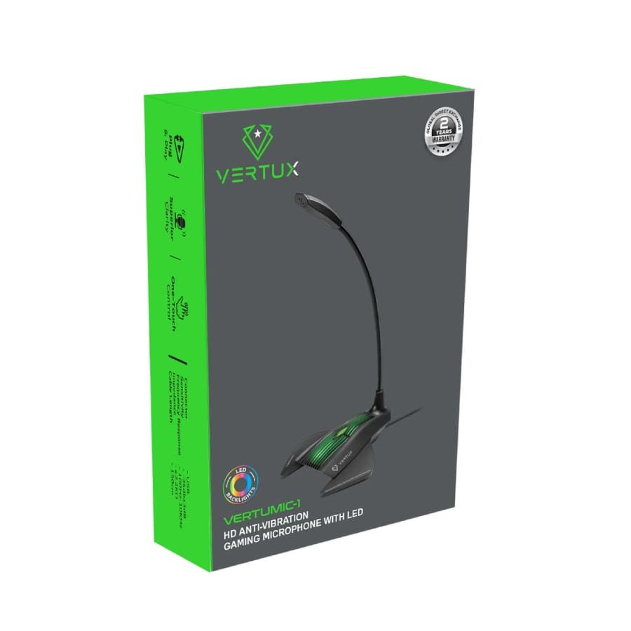 Gadget Store- VERTUX VERTUMIC 1 HD Anti-Vibration Gaming