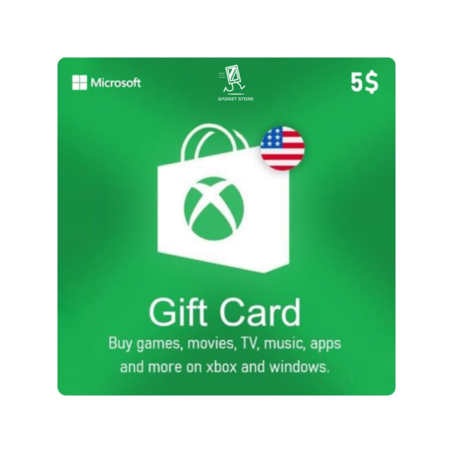 gadget Store- XBOX Digital Card USA Account - 5 دولار