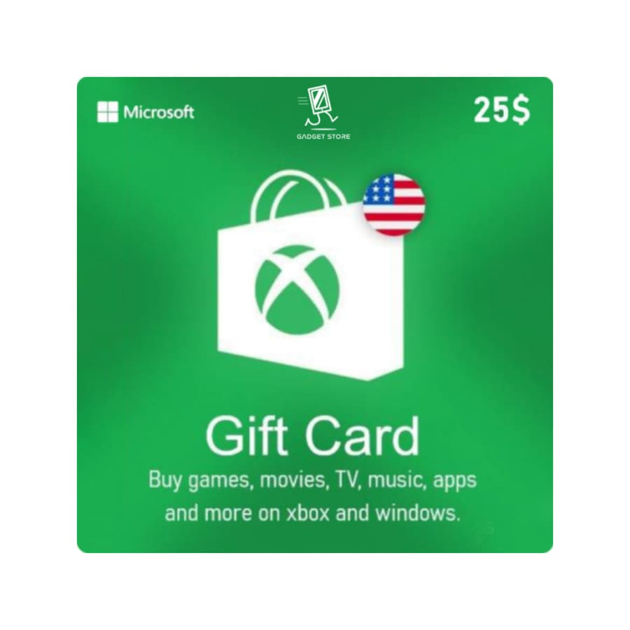 gadget Store- XBOX Digital Card USA Account - 25 دولار