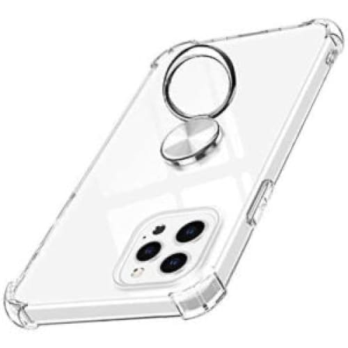 Gadget Store - xundd كفر شفاف مع حلقة مغناطيس للأيفون- أسود