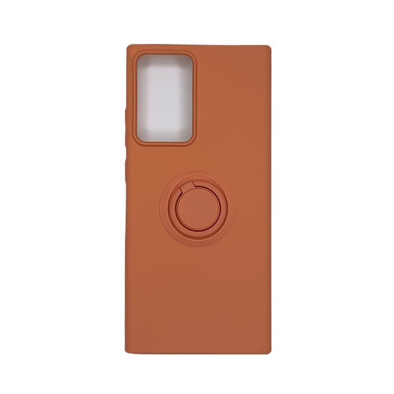 orange cover with magnetic ring - samsung/huawei