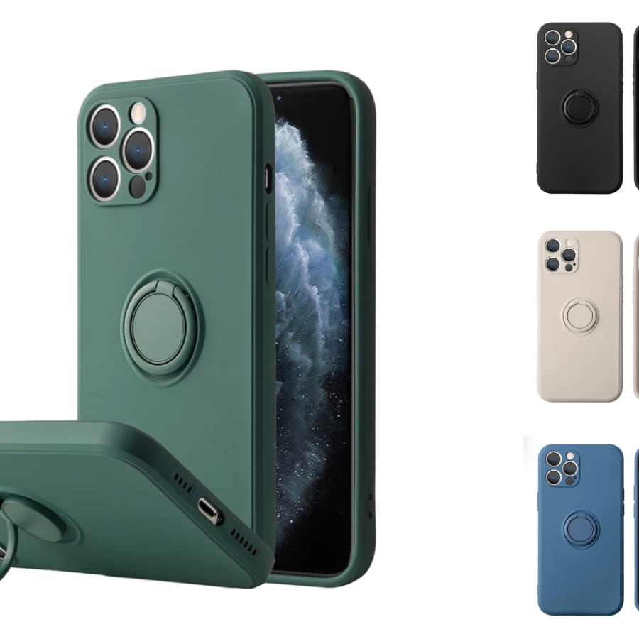 purple cover magnetic ring iPhone