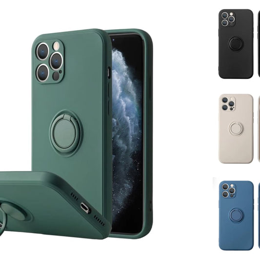 purple cover magnetic ring iPhone