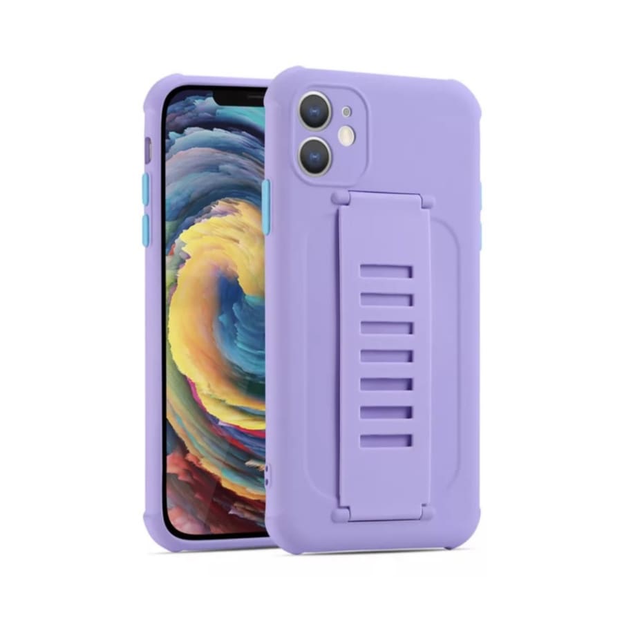 purple cover with rubber grip