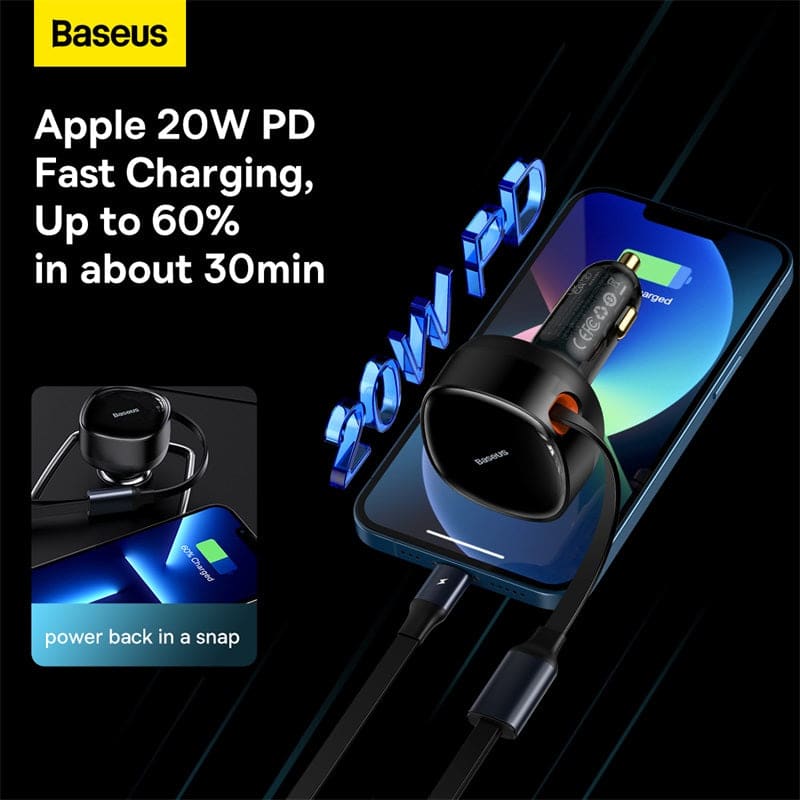 Type-C 30W Car Charger | 2-in-1 Gadget Store