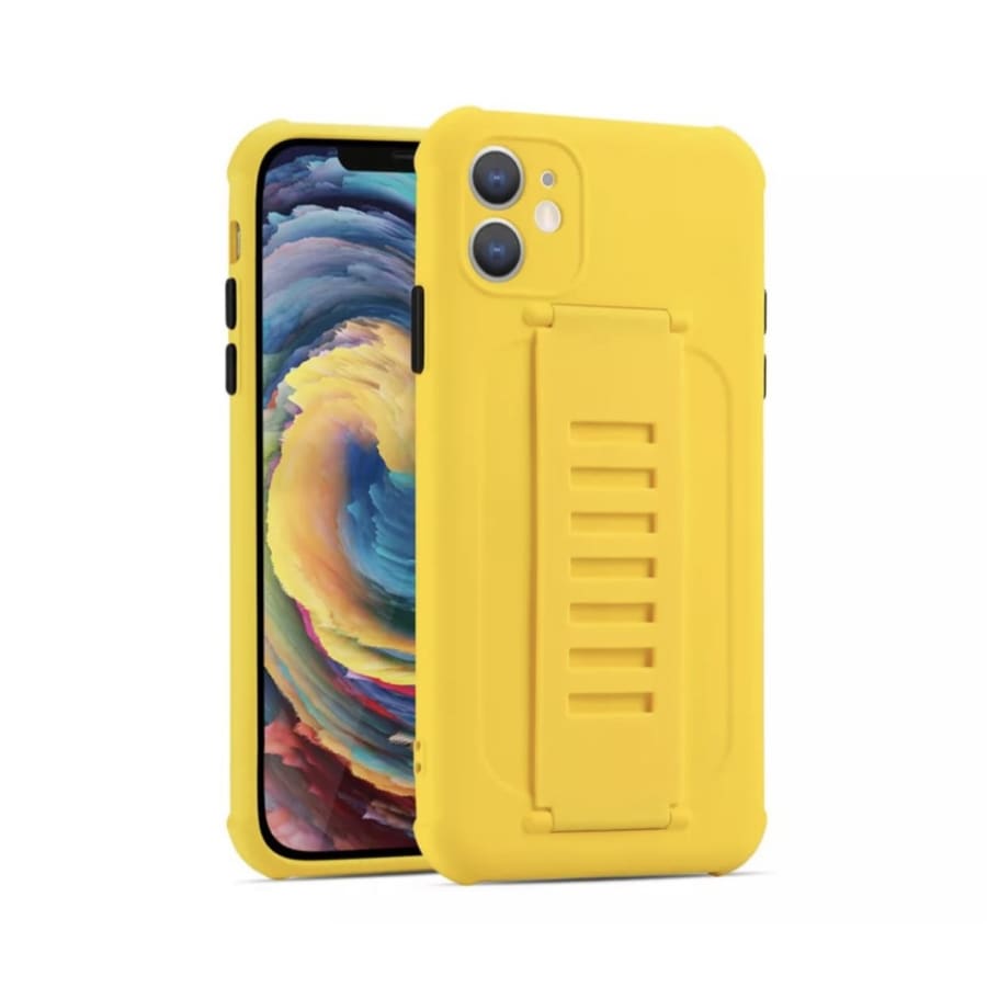 yellow cover with rubber grip